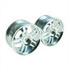 Silver 5 Dual-spoke Aluminum Wheels 1 pair(1/10 Car)