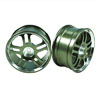 Titanium Color 5 Dual-spoke Aluminum Wheels 1 pair(1/10 Car)