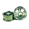 Titanium Color 5 Dual-spoke Aluminum Wheels 1 pair(1/10 Car)