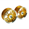 Golden 6 Dual-spoke Aluminum Wheels 1 pair(1/10 Car)