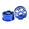 Blue 6 Dual-spoke Aluminum Wheels 1 pair(1/10 Car)