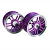 Purple 6 Dual-spoke Aluminum Wheels 1 pair(1/10 Car)