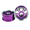 Purple 6 Dual-spoke Aluminum Wheels 1 pair(1/10 Car)