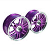 Purple 6 Dual-spoke Aluminum Wheels 1 pair(1/10 Car)