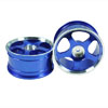 Blue 5-spoke Aluminum Wheels 1 pair(1/10 Car)