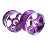 Purple 5-spoke Aluminum Wheels 1 pair(1/10 Car)