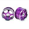 Purple 5-spoke Aluminum Wheels 1 pair(1/10 Car)