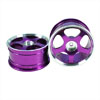 Purple 5-spoke Aluminum Wheels 1 pair(1/10 Car)