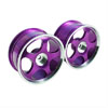 Purple 5-spoke Aluminum Wheels 1 pair(1/10 Car)