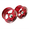 Red 5-spoke Aluminum Wheels 1 pair(1/10 Car)