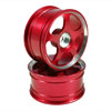 Red 5-spoke Aluminum Wheels 1 pair(1/10 Car)