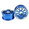 Blue 10 Y-spoke Aluminum Wheels 1 Pair(1/10 Car)