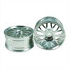 Silver 10 Y-spoke Aluminum Wheels 1 Pair(1/10 Car)