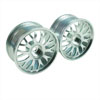 Silver 10 Y-spoke Aluminum Wheels 1 Pair(1/10 Car)