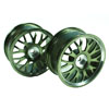 Titanium 10 Y-spoke Aluminum Wheels 1 Pair(1/10 Car)