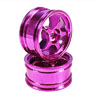 Purple 5-spoke Painted Wheels 1 pair(1/10 Car) [8130P1]