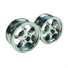 Silver 5-spoke Painted Wheels 1 pair(1/10 Car)