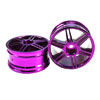 Purple 6 dual-spoke Painted Wheels 1 pair(1/10 Car)