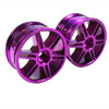 Purple 6 dual-spoke Painted Wheels 1 pair(1/10 Car)