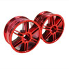 Red 6 dual-spoke Painted Wheels 1 pair(1/10 Car)