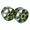 Titanium 6 dual-spoke Painted Wheels 1 pair(1/10 Car)