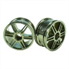 Titanium 6 dual-spoke Painted Wheels 1 pair(1/10 Car)
