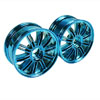 Blue 10 dual-spoke Painted Wheels 1 pair(1/10 Car)