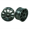 Black 10 dual-spoke Painted Wheels 1 pair(1/10 Car)