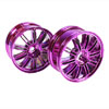 Purple 10 dual-spoke Painted Wheels 1 pair(1/10 Car)