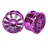 Purple 10 dual-spoke Painted Wheels 1 pair(1/10 Car)