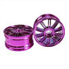 Purple 10 dual-spoke Painted Wheels 1 pair(1/10 Car)