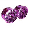 Purple 10 dual-spoke Painted Wheels 1 pair(1/10 Car)