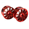 Red 10 dual-spoke Painted Wheels 1 pair(1/10 Car)