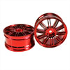 Red 10 dual-spoke Painted Wheels 1 pair(1/10 Car)