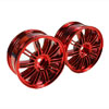 Red 10 dual-spoke Painted Wheels 1 pair(1/10 Car)