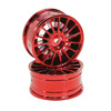 Red 15-spoke Painted Wheels 1 pair(1/10 Car) [8135R1]