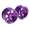 Purple Aluminum 9-spoke Wheels 1 pair-3&deg;(1/10 Car)