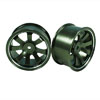 Titanium Color Aluminum 9-spoke Wheels 1 pair-3&deg;(1/10 Car)