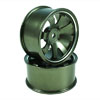 Titanium Color Aluminum 9-spoke Wheels 1 pair-3&deg;(1/10 Car)