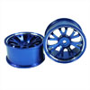 Blue Aluminum 7 Y-spoke Wheels 1 pair-3&deg;(1/10 Car)