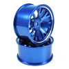 Blue Aluminum 7 Y-spoke Wheels 1 pair-3°(1/10 Car) [8190B1]