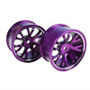 Purple Aluminum 7 Y-spoke Wheels 1 pair-3&deg;(1/10 Car)