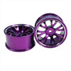 Purple Aluminum 7 Y-spoke Wheels 1 pair-3&deg;(1/10 Car)