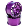 Purple Aluminum 7 Y-spoke Wheels 1 pair-3°(1/10 Car) [8190P1]
