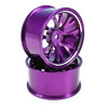 Purple Aluminum 7 Y-spoke Wheels 1 pair-3&deg;(1/10 Car)