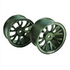 Titanium Color Aluminum 7 Y-spoke Wheels 1 pair-3&deg;(1/10 Car)