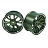 Titanium Color Aluminum 7 Y-spoke Wheels 1 pair-3&deg;(1/10 Car)