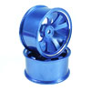 Blue Aluminum 8-spoke Wheels 1 pair-4°(1/10 Car) [8191B1]