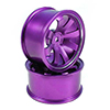 Purple Aluminum 8-spoke Wheels 1 pair-4&deg;(1/10 Car)