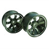 Titanium Color Aluminum 8-spoke Wheels 1 pair-4&deg;(1/10 Car)